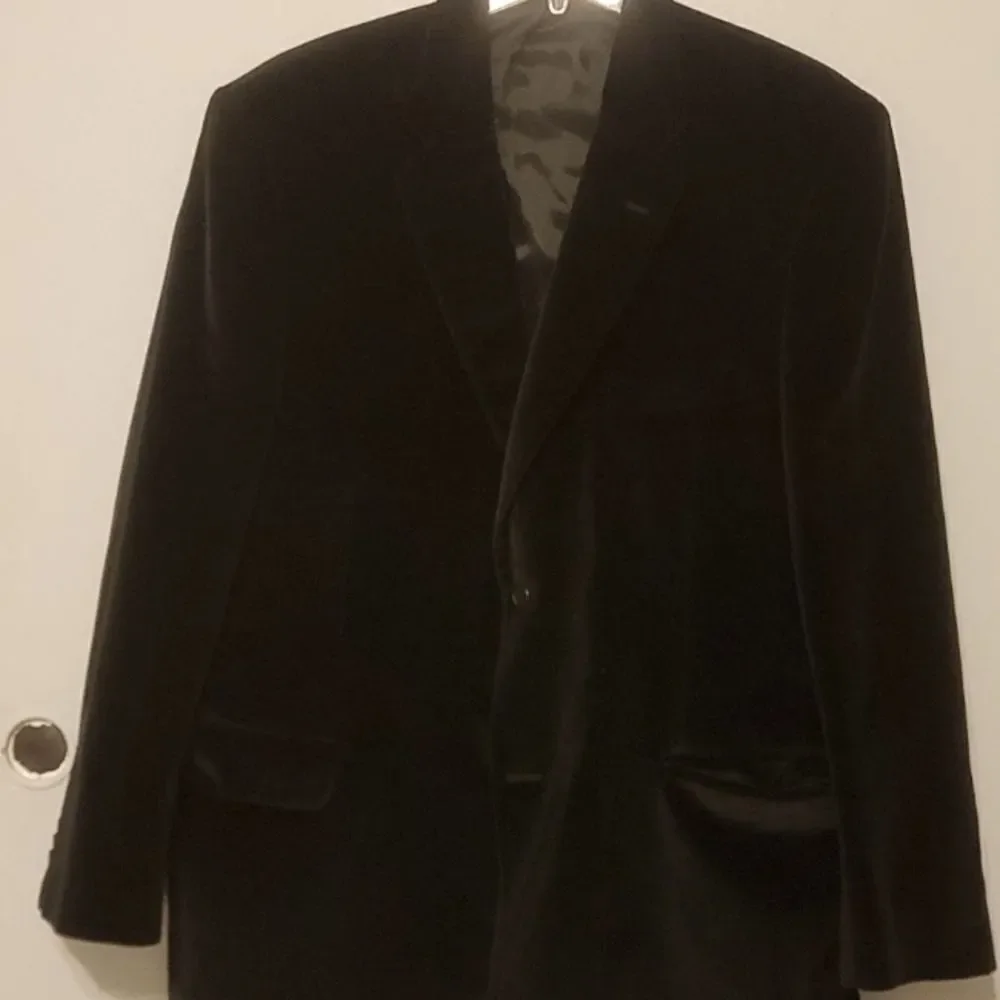 ‎John bartlett velvet blazer size 46r